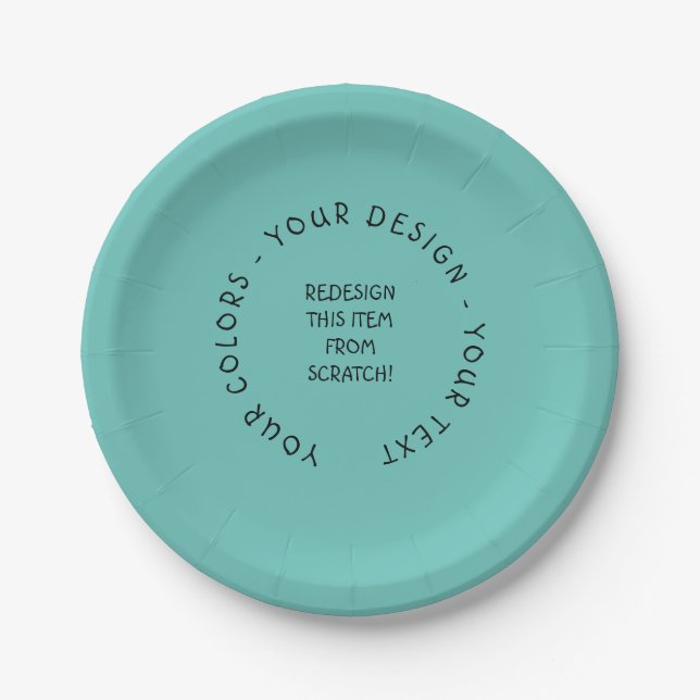 Create Your Own Paper Plate (Front)