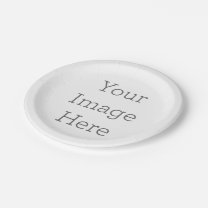 Create Your Own Paper Plates, 7" Round Paper Plate
