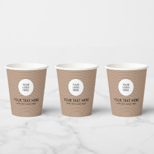 Create Your Own Papercup Logo Coffee Colour Paper Cups