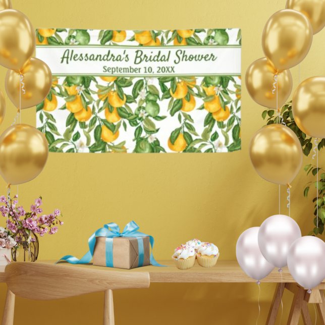Create Your Own Party Banner Lemon Backdrop (Creator Uploaded)