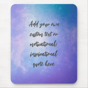 Create Your Own Pastel Motivational Quote Mouse Pad