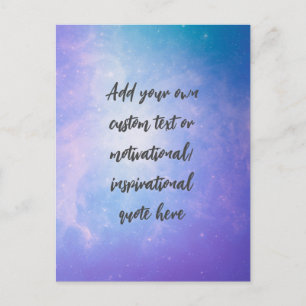 Create Your Own Pastel Motivational Quote Postcard
