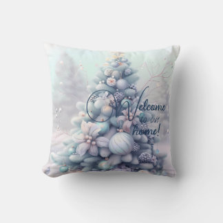 Create Your Own Pastel Poinsettias Christmas Tree Cushion