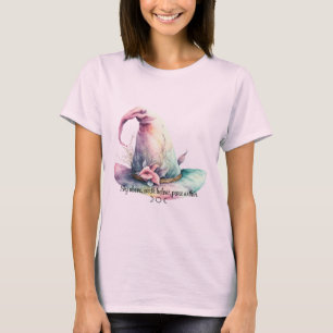 Create Your Own Pastel Rainbow Witch Hat Leaves T-Shirt