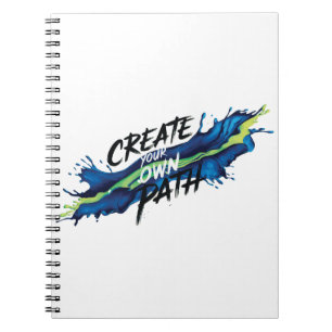 Create Your Own Path Vibrant Inspirational Design Notebook