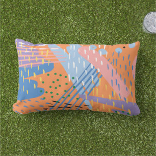 Create your own pattern abstract Zazzle free tools Lumbar Cushion