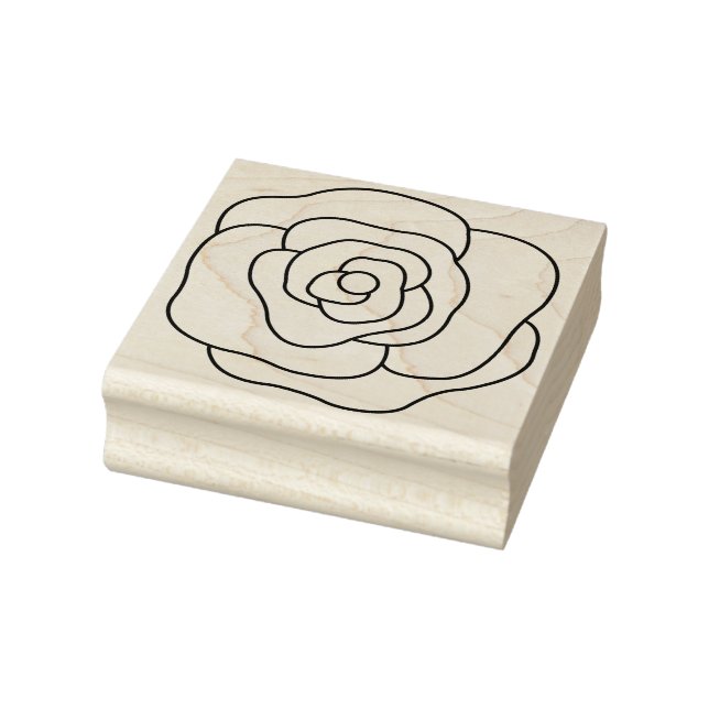 Create Your Own Peace Rose Flower Floral Rubber Stamp (Stamp)