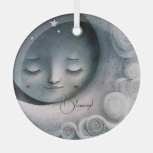 Create Your Own Peaceful Moons in Clouds Glass Tree Decoration