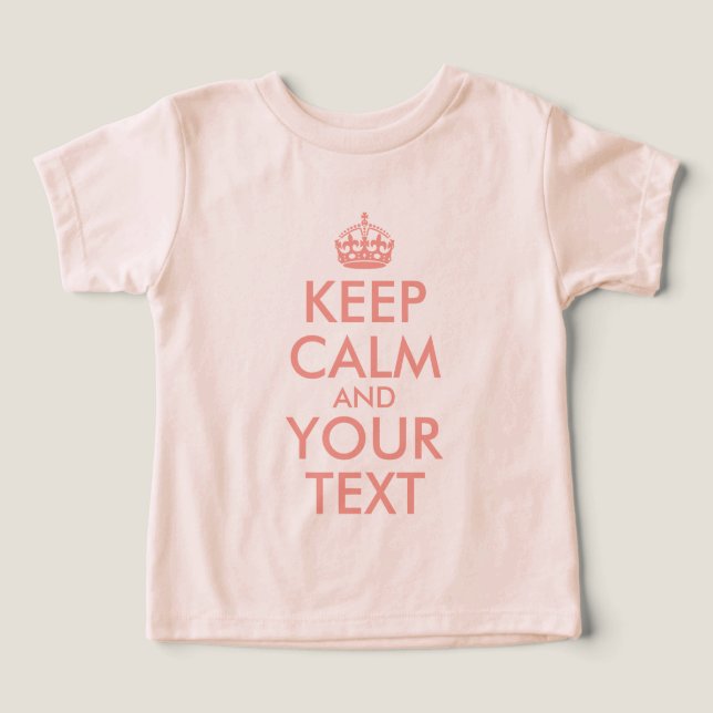 Create Your Own Peach Pink Keep Calm (Design Front)