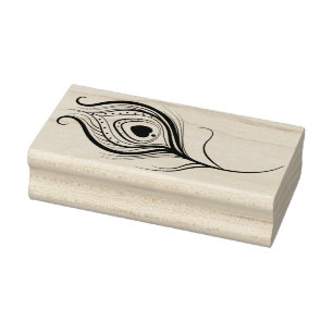 Create Your Own Peacock Feather Rubber Stamp
