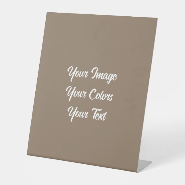 Create Your Own Pedestal Sign (Front)