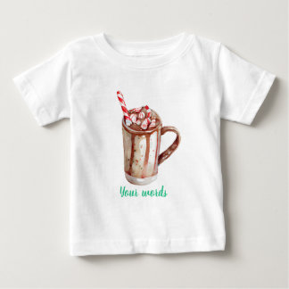 Create Your Own Peppermint Cocoa Christmas Baby T-Shirt