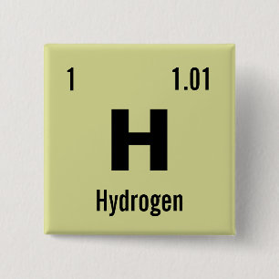 Create your own Periodic Table of the Elements 15 Cm Square Badge
