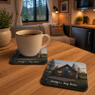 Create your own personal tiny home photo coaster