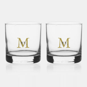 Create Your Own Personalise Add Monogram,Name Whiskey Glass
