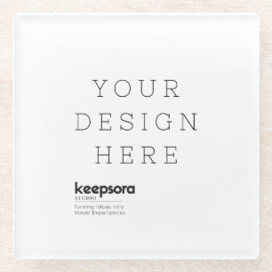 Create Your Own Personalise Glass Coaster
