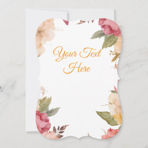 Create Your Own personalise Holiday Card