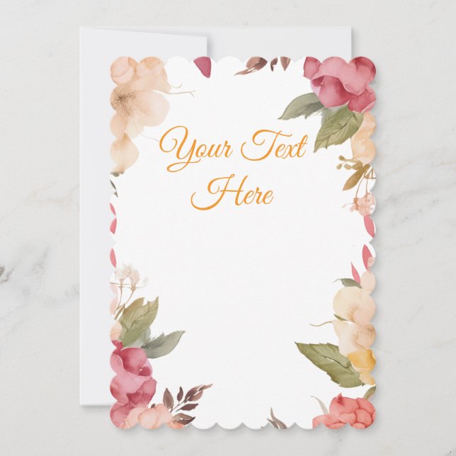 Create Your Own personalise Holiday Card (Front)