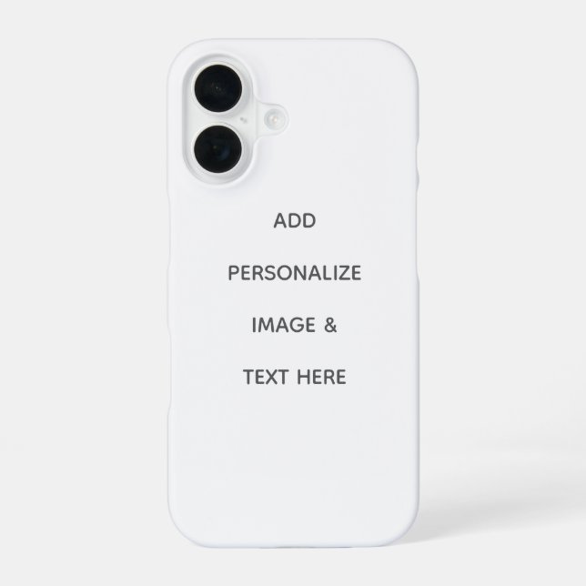 Create Your Own Personalise iPhone 16 Case (Back)