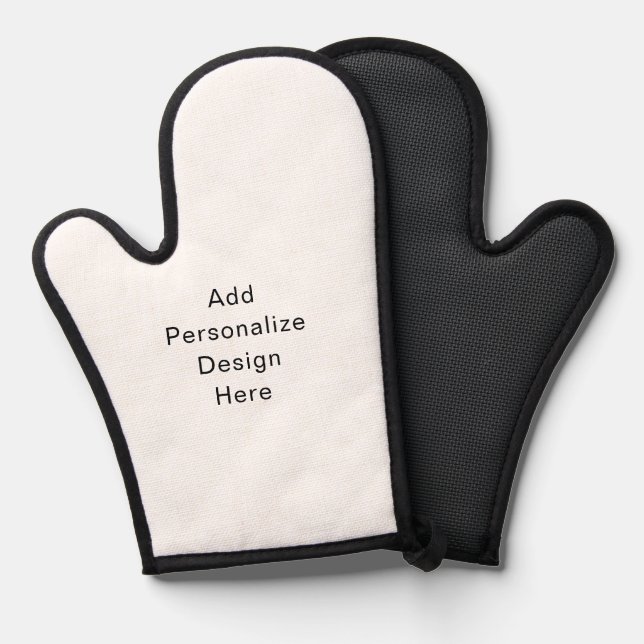 create your own personalise oven mitt (Front/Back)