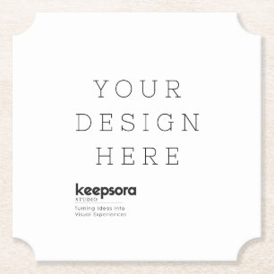 Create Your Own Personalise Paper Coaster