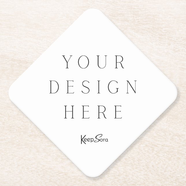 Create Your Own Personalise Paper Coaster (Front)