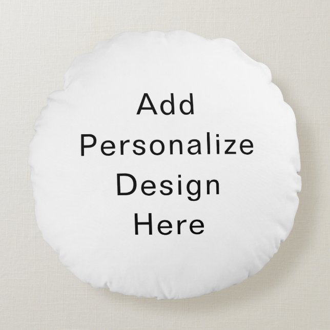 create your own personalise round cushion (Front)