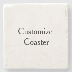 create your own personalise simple Marble Stone Coaster