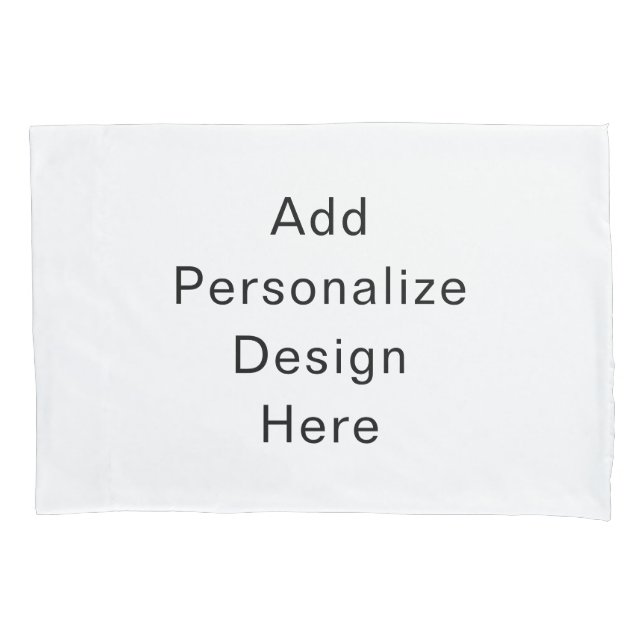 create your own personalise single standard size pillowcase (Front)