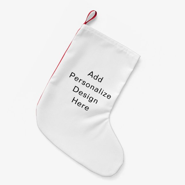 create your own personalise small christmas stocking (Front (Hanging))