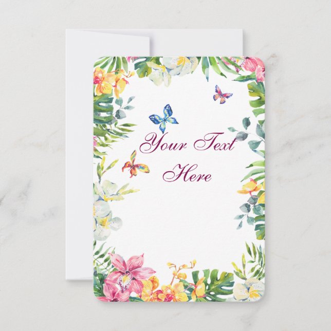 Create Your Own personalise Thank You Card (Front)