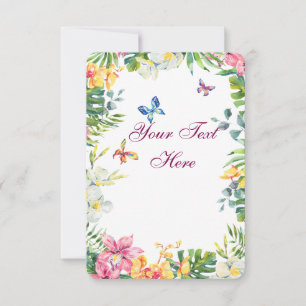 Create Your Own personalise Thank You Card