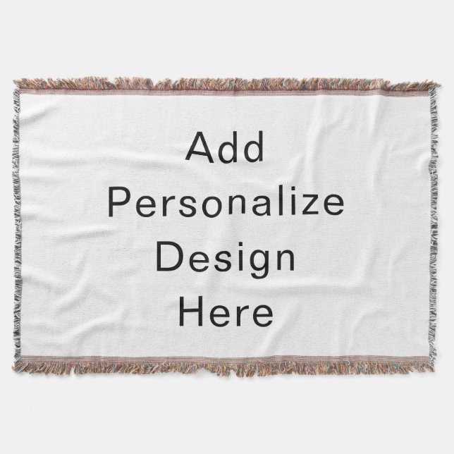 create your own personalise throw blanket (Front)