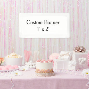 create your own personalise Vinyl 1' x 2' indoor Banner