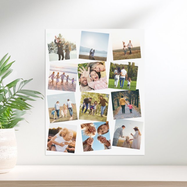 Create Your Own Personalised 12 Photo Collage Poster (Creator Uploaded)