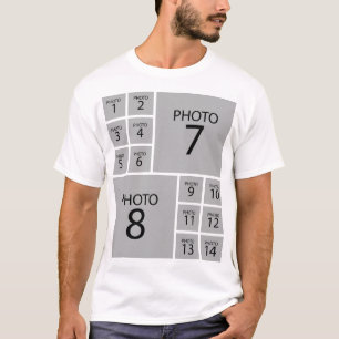 Create your own Personalised 14 PHOTO COLLAGE T-Shirt