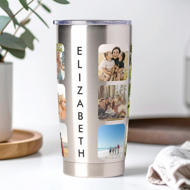 Create Your Own Personalised 15 Photo Collage Insulated Tumbler (Creator Uploaded)