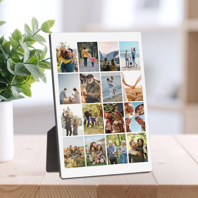 Create Your Own Personalised 16 Photo Collage Plaque (Creator Uploaded)