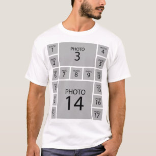 Create your own Personalised 17 PHOTO COLLAGE T-Shirt
