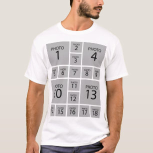 Create your own Personalised 18 PHOTO COLLAGE T-Shirt