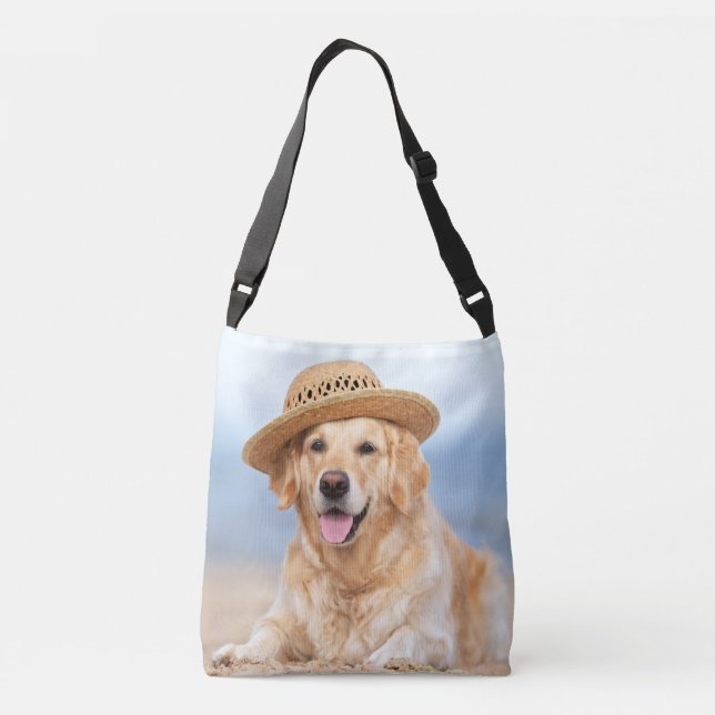 Create Your Own Personalised 2 Pet Photo Dog Crossbody Bag (Back)