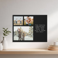 Create Your Own Personalised 3 Photo and Quote