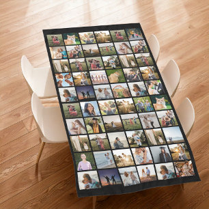 Create Your Own Personalised 60 Photo Collage Tablecloth