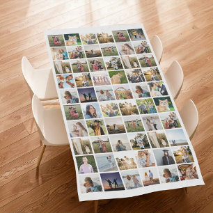 Create Your Own Personalised 60 Photo Collage Tablecloth