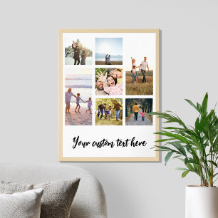 Create Your Own Personalised 7 Photo Collage Poster