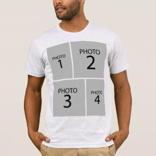 Create your own Personalised 8 PHOTO COLLAGE T-Shirt