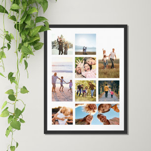 Create Your Own Personalised 9 Photo Collage Poster