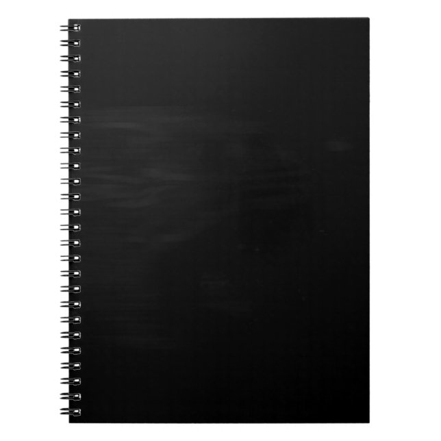 Create Your Own Personalised Black Notebook (Front)