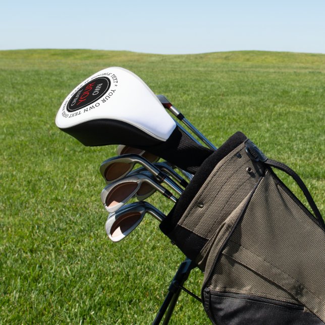 Create Your Own - Personalised, branded / Custom Golf Head Cover (In Situ)
