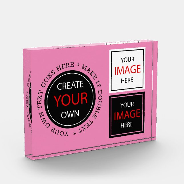 Create Your Own - Personalised, branded / Custom Photo Block (Left)